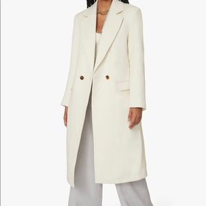 WeWoreWhat Twill Blazer Coat, Ivory